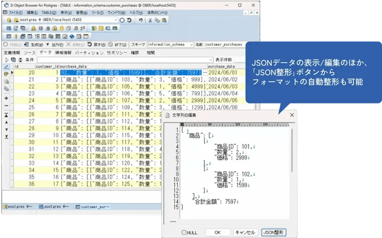 データベース開発ツール「SI Object Browser for Postgres」新バージョンをリリース　～Amazon Aurora PostgreSQL、EDB Postgres Advanced Serverなど、各最新Postgresバージョン16、JSON/TLS1.3に対応～ 1