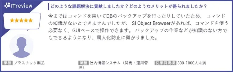 「SI Object Browser」が「ITreview Grid Award 2023 Summer」の2部門において最高位のLeaderおよびHigh Performerを受賞